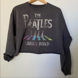 The Beatles Abby Road cropped sweatshirt Size S